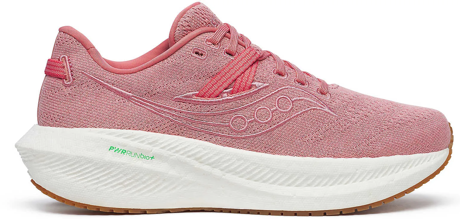 running in clean tracks shoes Saucony Triumph RFG Womens Running Shoes - Pink