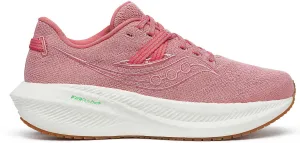 running in clean tracks shoes Saucony Triumph RFG Womens Running Shoes - Pink
