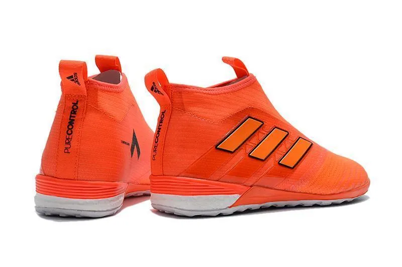 Adidas Flamestorm Series IC Soccer Cleats Shoes Orange Motion Boost Firm Heel