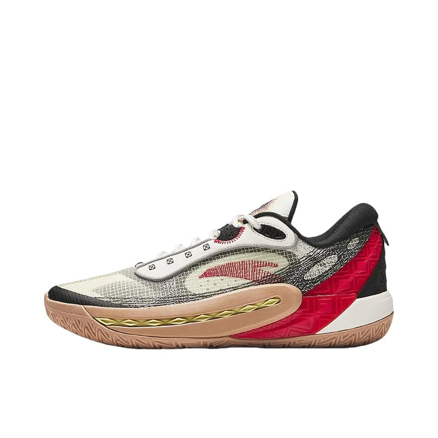 Anta Shock Wave 6 - White/Black/Red PaddedTongue
