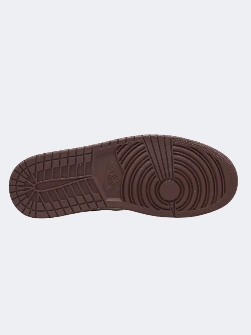 Nike Air Jordan 1 Se Men Basketball Shoes Velvet Brown/Sand Kids Fun Heat Dissipating Insoles