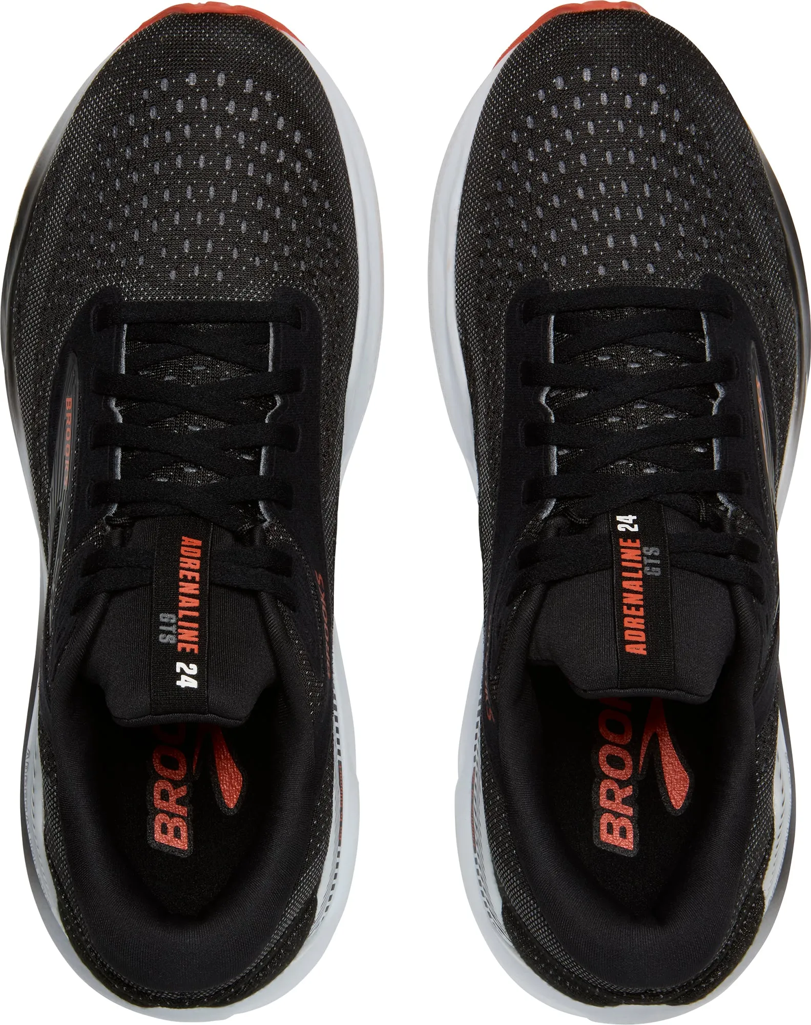 Brooks Adrenaline GTS 24 Mens Running Shoes - Black winter use Lightweight Stability Plate