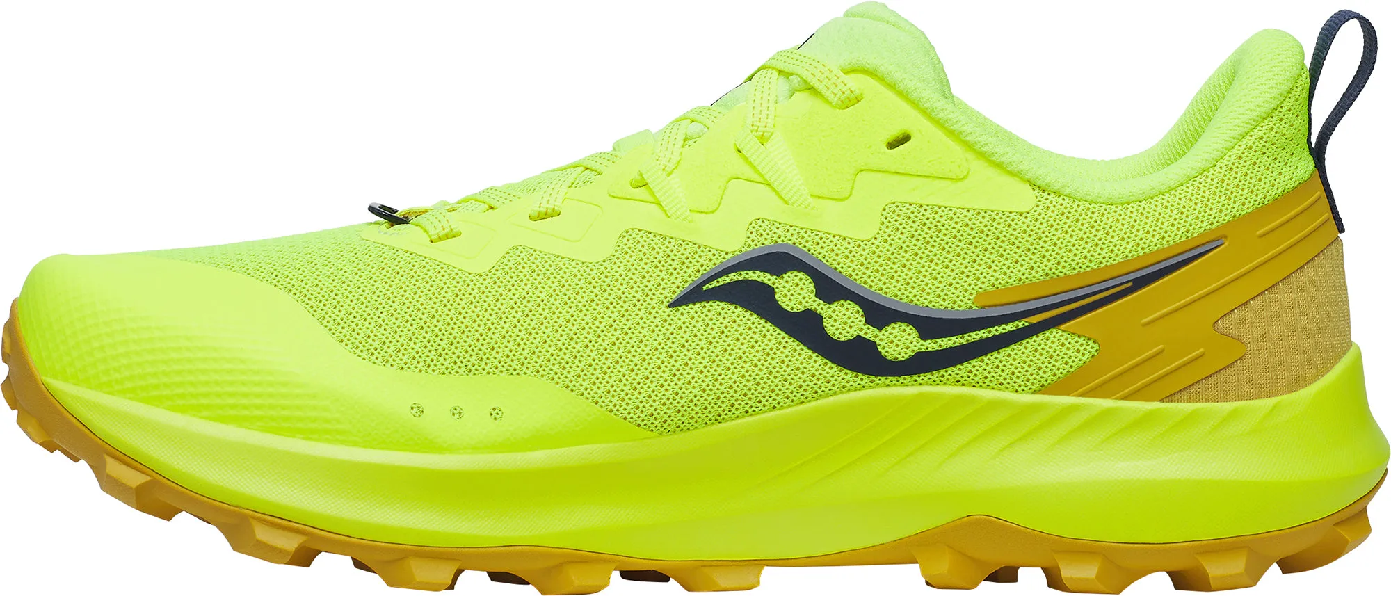 running for a break from routine Saucony Peregrine 14 Mens Trail Running Shoes - Yellow