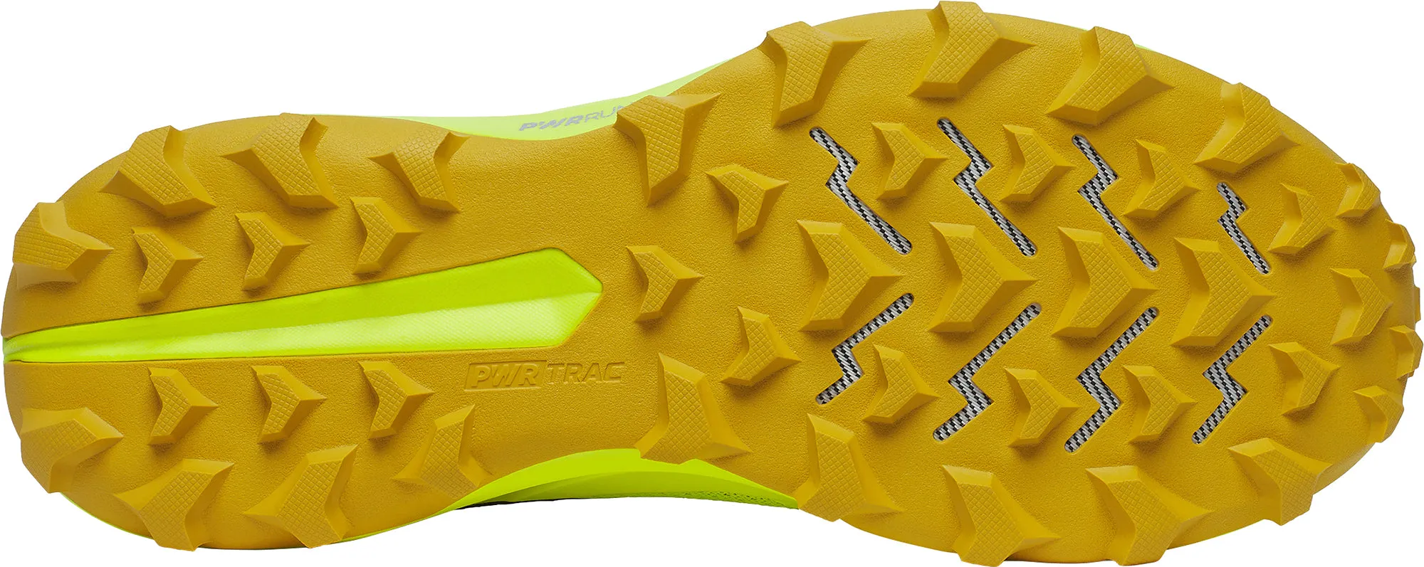 Saucony Peregrine 14 Mens Trail Running Shoes - Yellow Slip Resistant Treads running - motivation