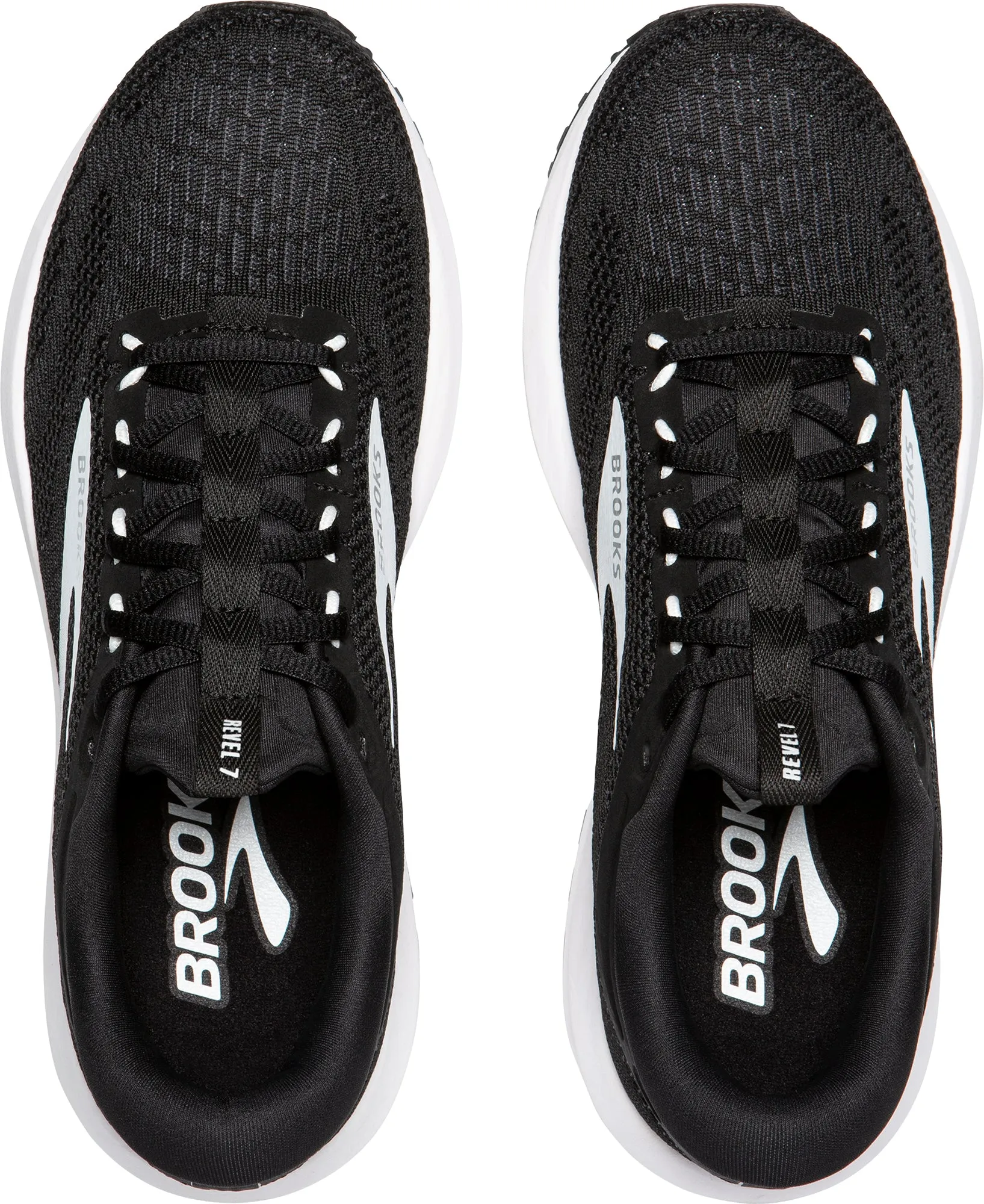 Brooks Revel 7 Mens Running Shoes - Black supportive shock - absorbing shoes