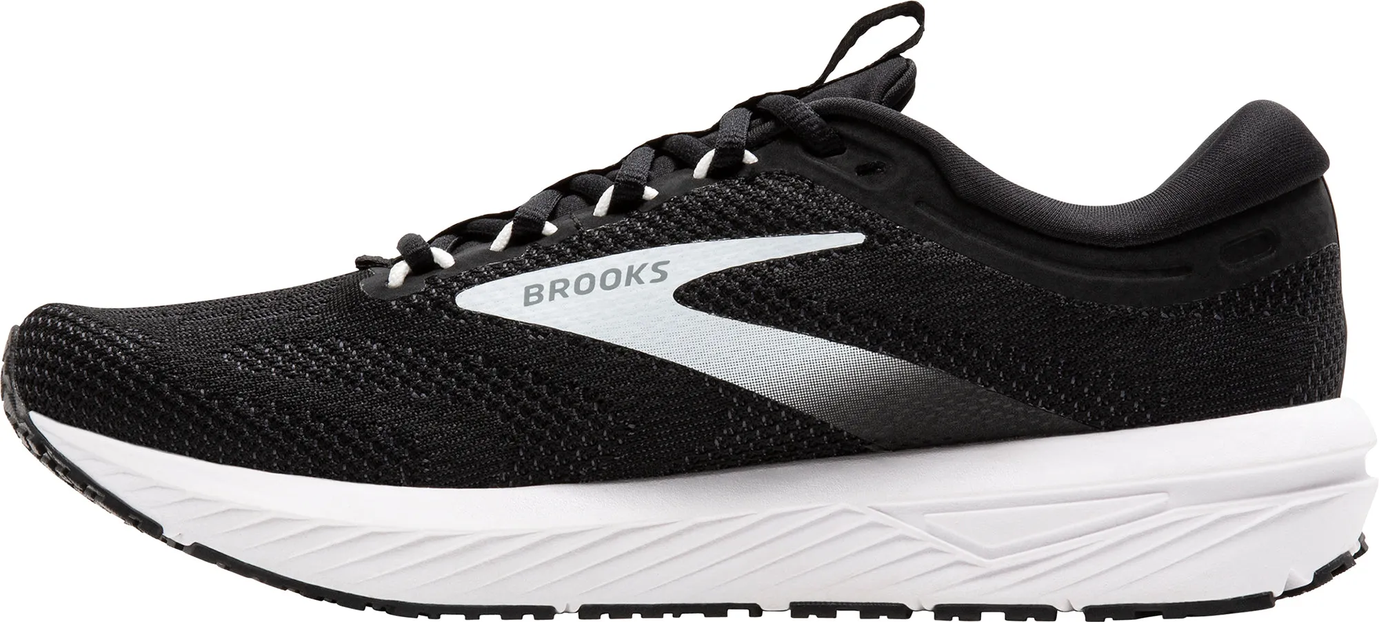 Brooks Revel 7 Mens Running Shoes - Black Shock Diffusing Heel indoor gear