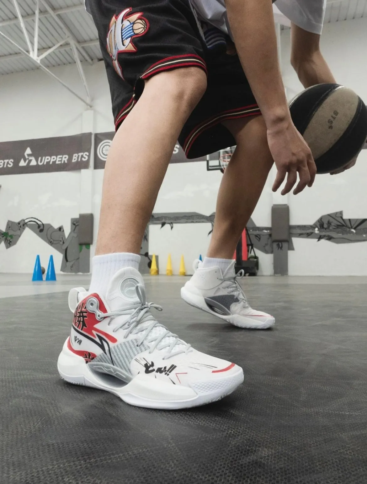 ??Custom Sneakers??Li-Ning Super Light 2022 x The First Slam Dunk - White/Red Sneakers Durability