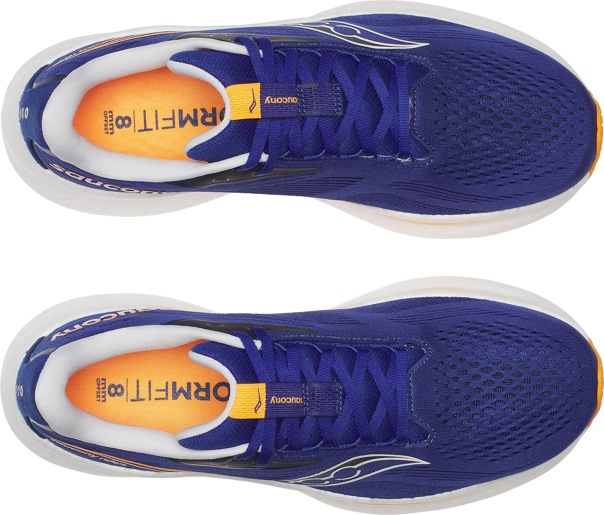 Saucony Ride 18 Mens Running Shoes - Blue odor - resistant running option canvas running gear