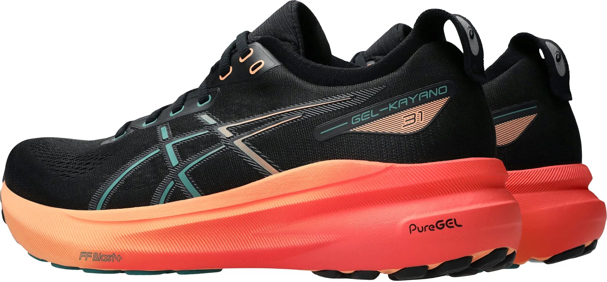 Asics Gel Kayano 31 Mens Running Shoes - Black self - esteem