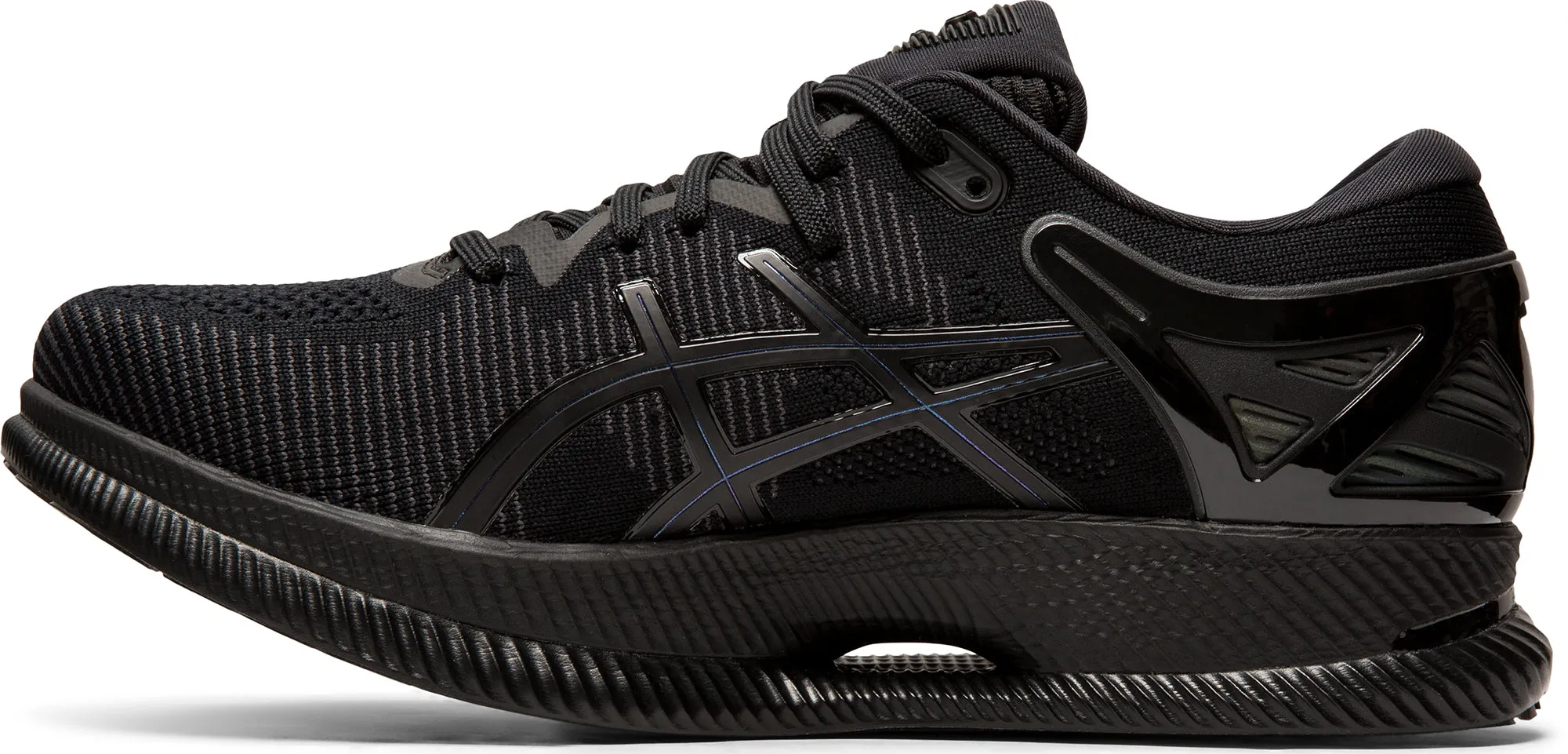 Asics MetaRide Mens Running Shoes - Black wedge - heel shoes Thermal Regulating Fabric
