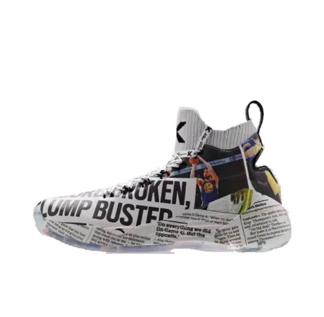 Fast Reaction East Bay Times x Anta Men's Klay Thompson Kt4 Newspaper