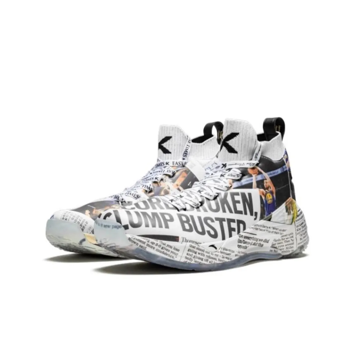 Torsional Reinforcement East Bay Times x Anta Men's Klay Thompson Kt4 Newspaper