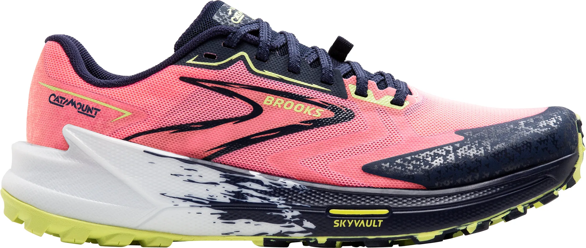 running with a minimalist style Brooks Catamount 3 Womens Trail Running Shoes - Pink