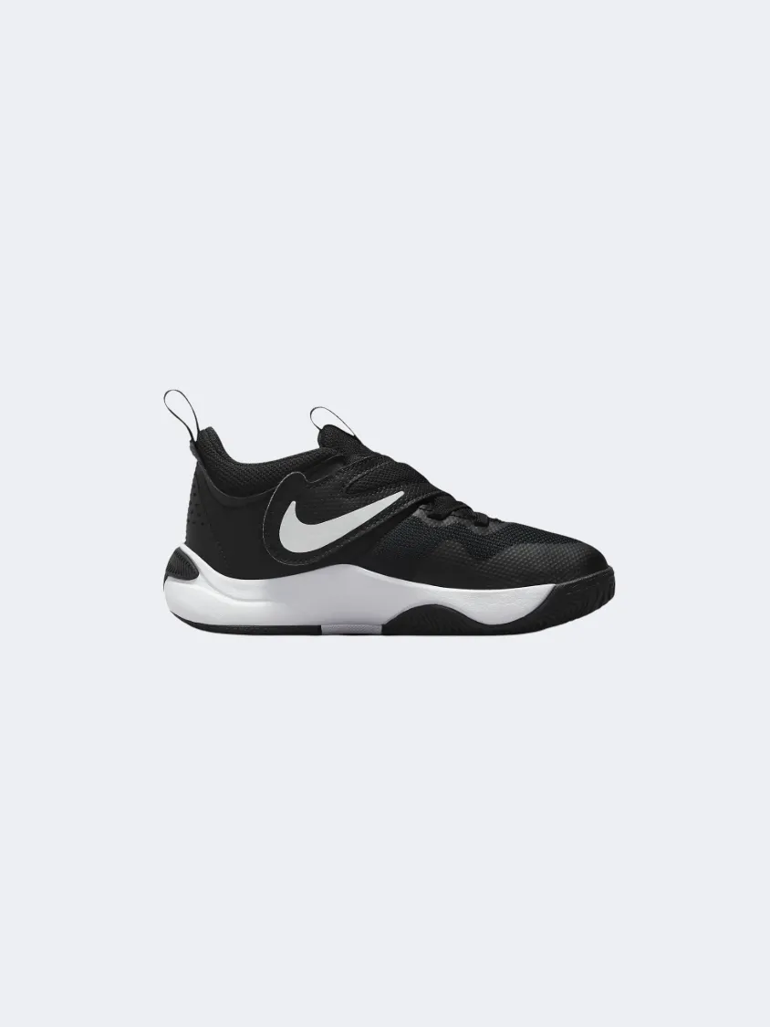 Any Path Nike Team Hustle D11 Ps-Boys Basketball Shoes Black/White