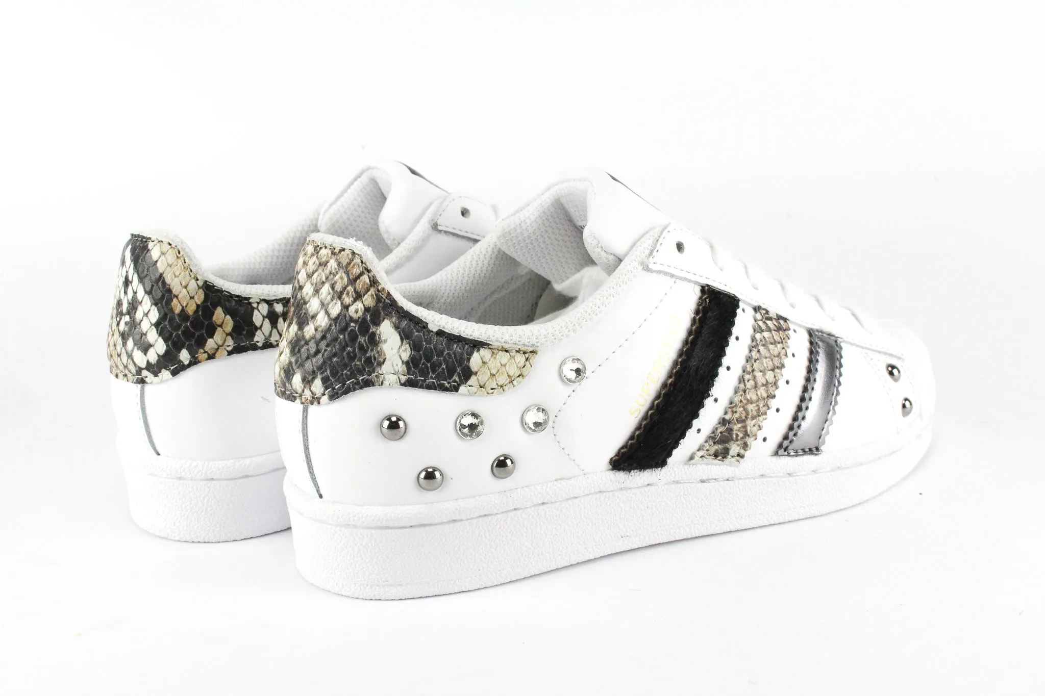 Adidas Superstar Pitone Cavallino Nero & Borchie Heat dissipation