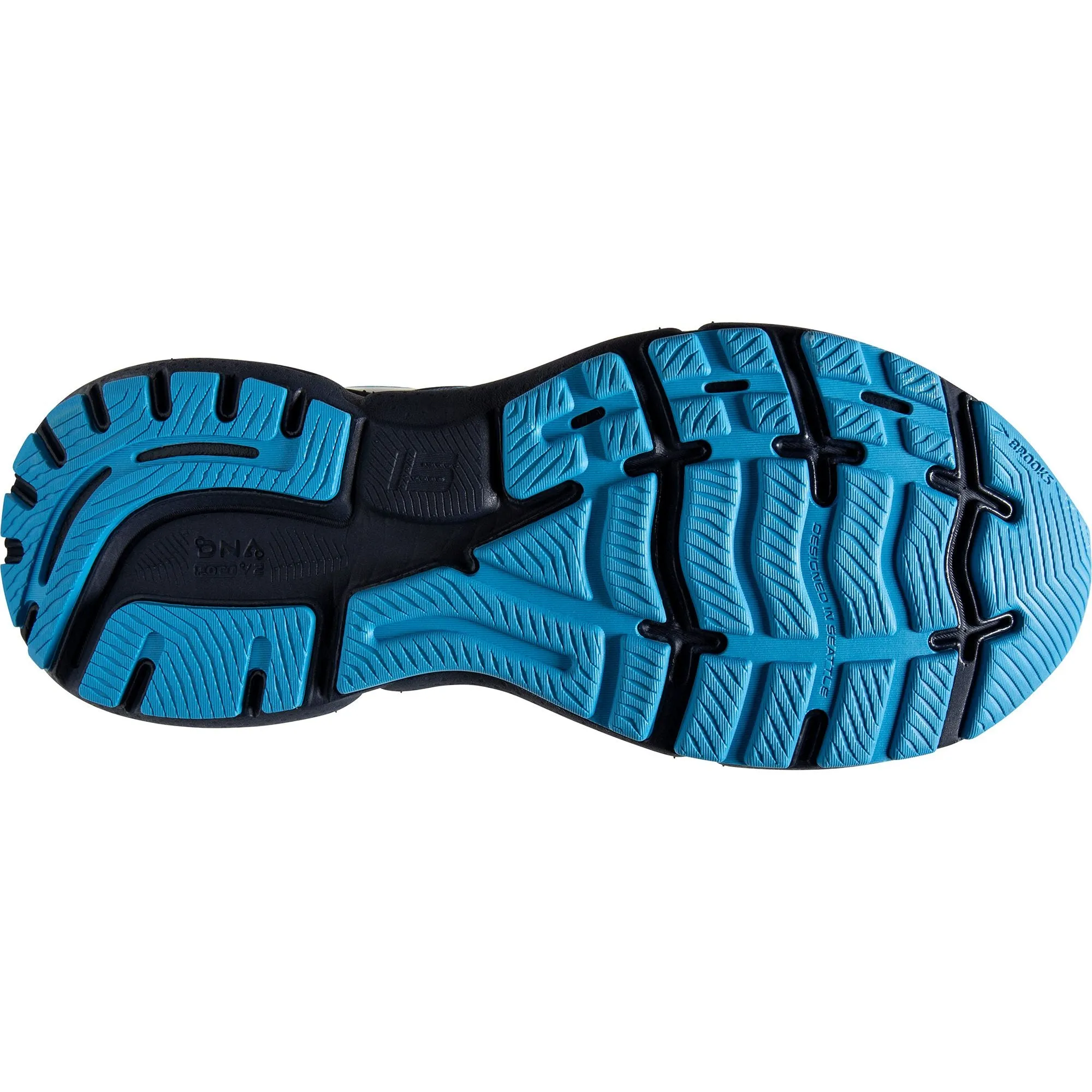 High Rebound Sole Brooks Ghost 15 GORE-TEX Mens Running Shoes - Blue