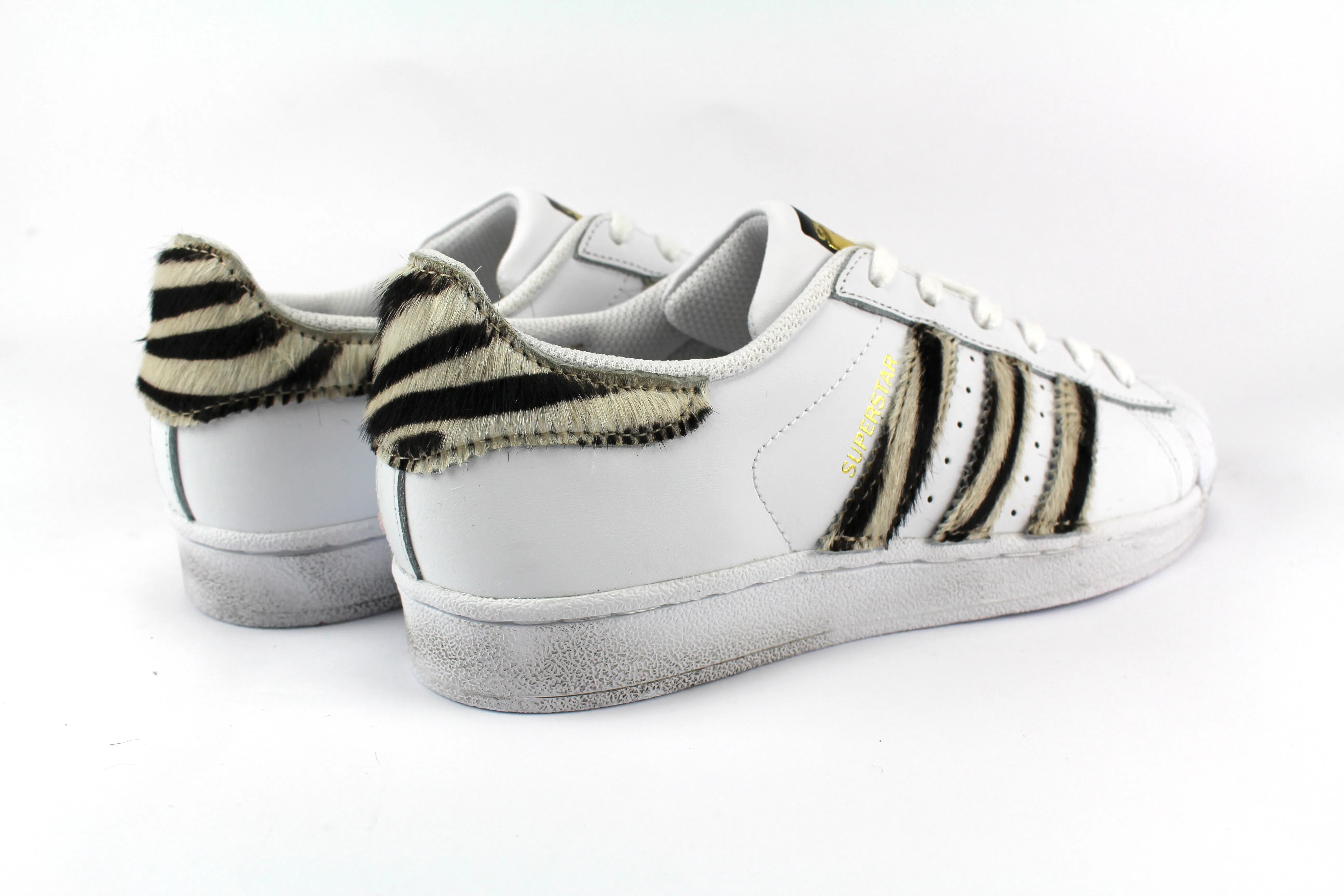 Adidas Superstar Zebrate Durable Traction Lightweight Frame