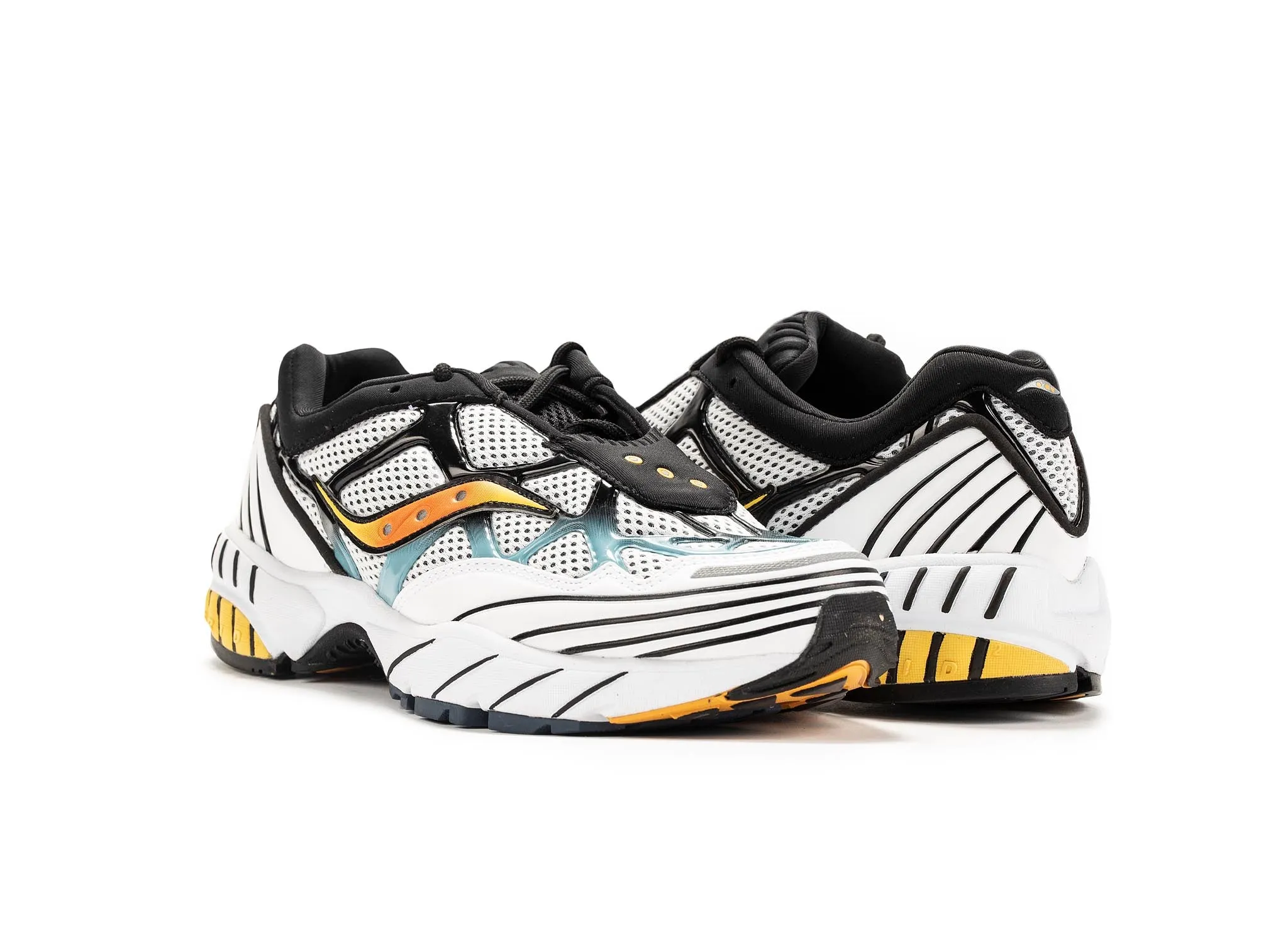 reduce fatigue Reactive Rocker Geometry Saucony Grid Web 'Grey/Orange'
