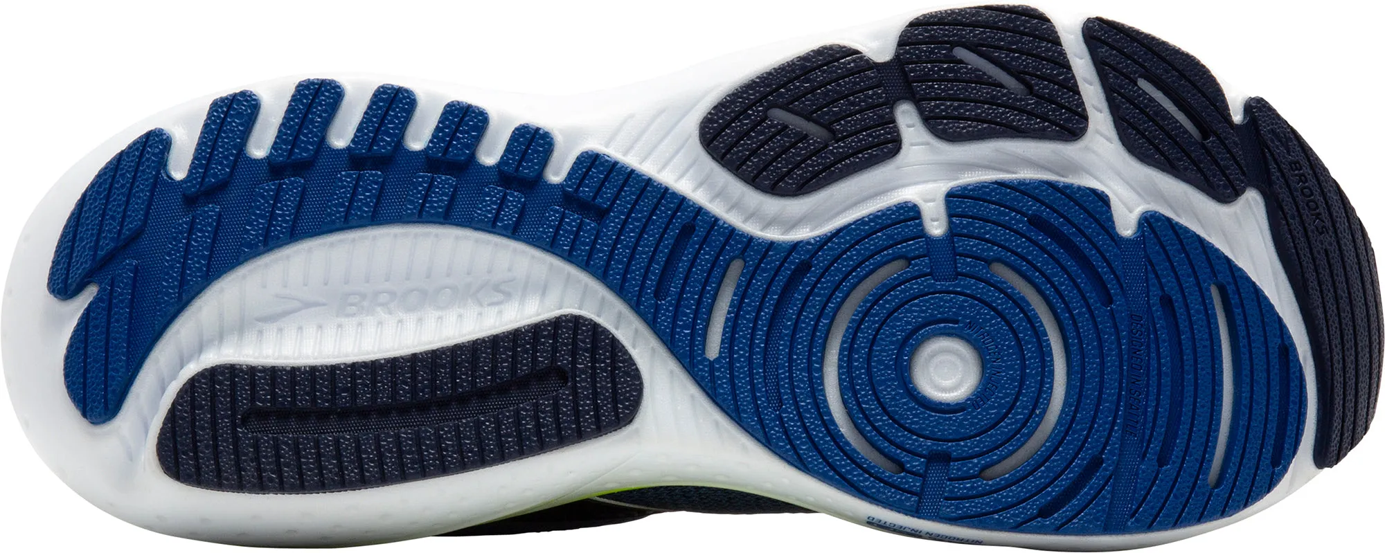 Tread Pattern Brooks Glycerin GTS 21 Mens Running Shoes - Blue