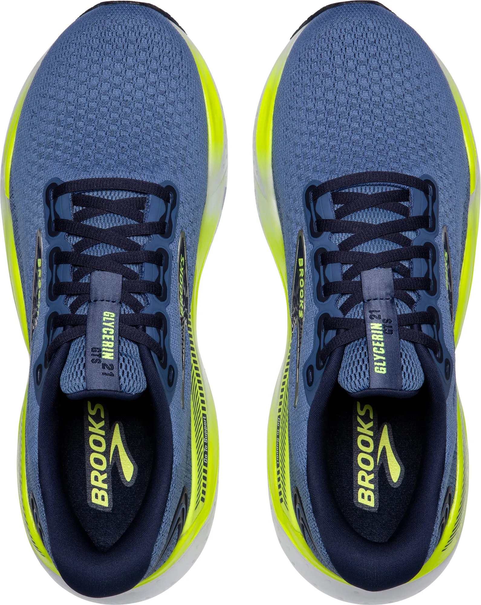 Brooks Glycerin GTS 21 Mens Running Shoes - Blue Dynamic