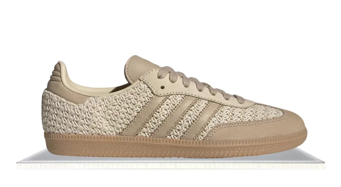 adidas Samba OG Crochet Pack Sand Strata Travel Snap Short Trip