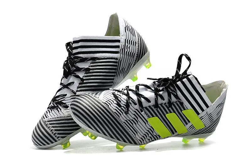 Step Balance New Adidas Nemeziz Messi FG Soccer Cleats Shoes Green White Black