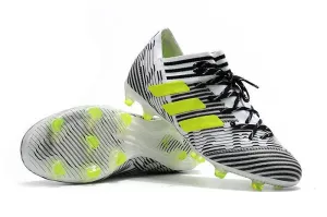 Elastic Collar New Adidas Nemeziz Messi FG Soccer Cleats Shoes Green White Black