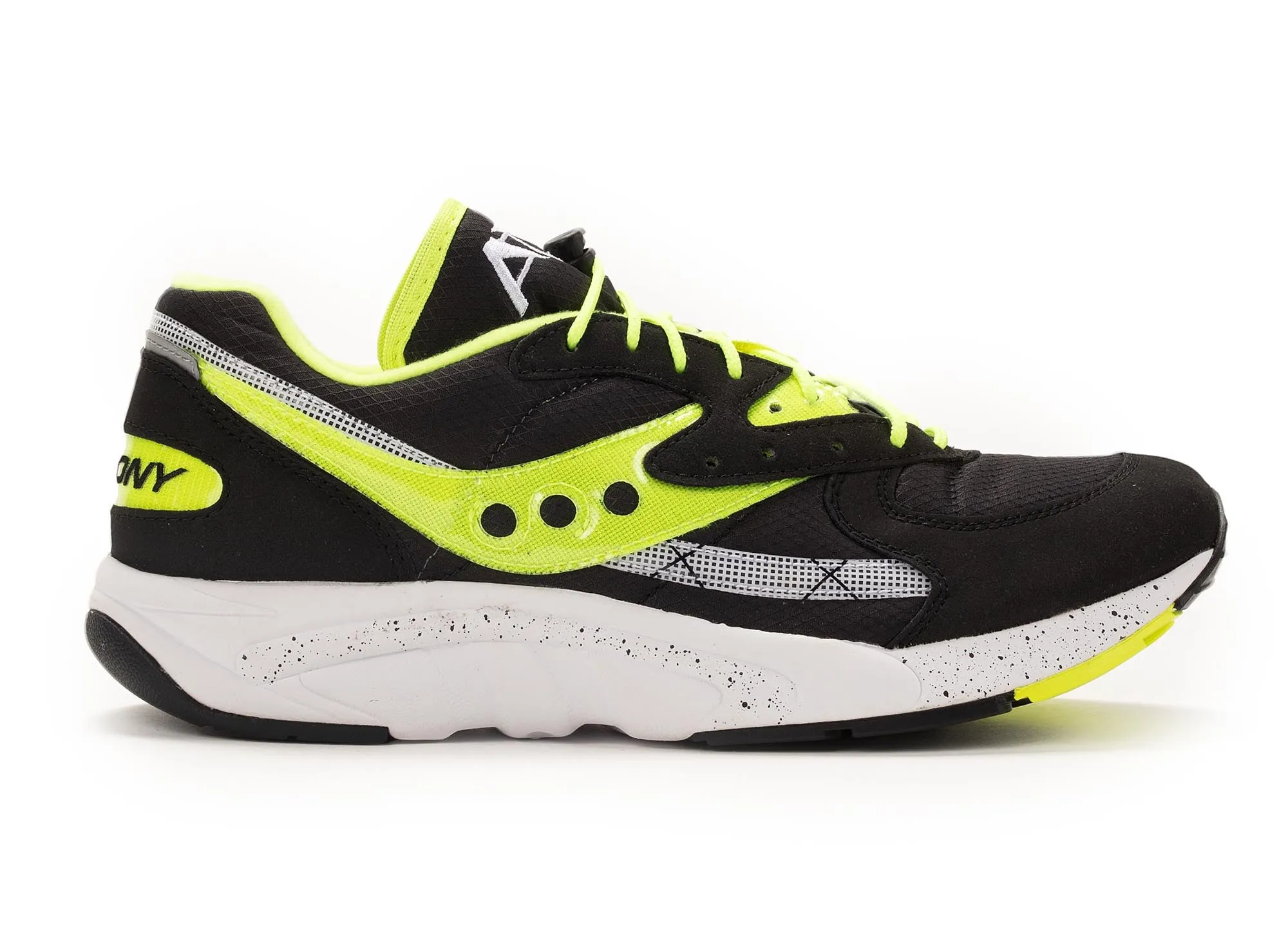 Saucony Originals Aya 'Black/Lime Green' adjustable strap shoes Walker