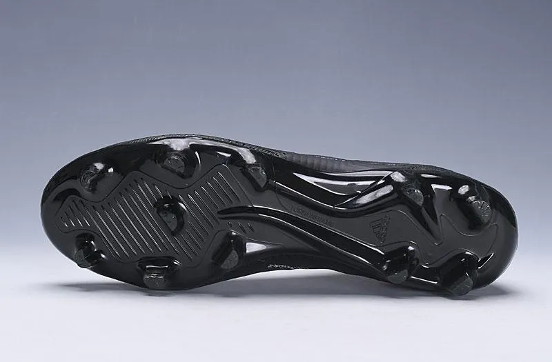 Moisture wicking Elite Motion New Adidas Nemeziz Messi 18  FG Soccer Cleats Shoes All Black