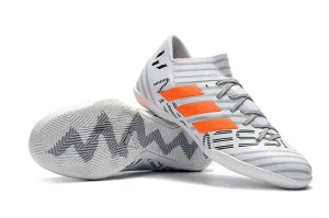 New Adidas Nemeziz Series TF Soccer Cleats Shoes White Gray Orange Firm Cushion Upper Control