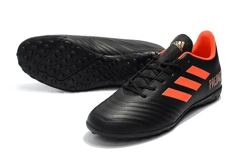 New Adidas Predator Accelerator TF Soccer Cleats Shoes Black Red Slide Support Wide Base
