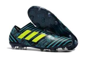 Cool Liner Foot Arch New Adidas Nemeziz FG Agility TPU Soccer Cleats Shoes BLue Black Lime