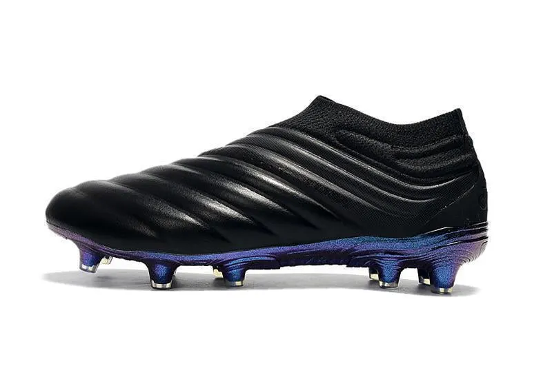 Flexible Construction Adidas Copa 19  FG Soccer Cleats Shoes Black Blue