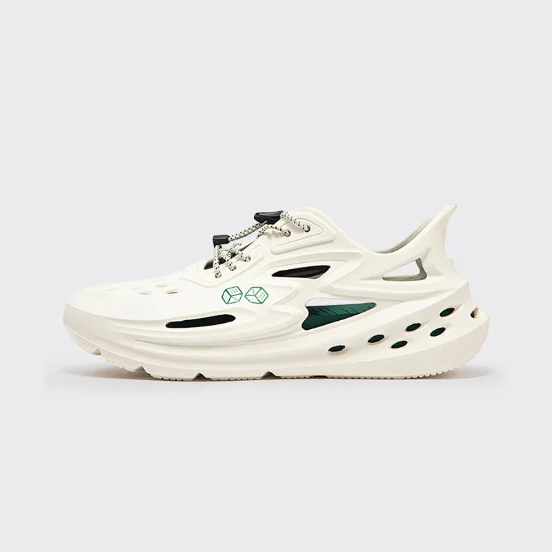 Big3 Clogs "Pearl" Adjustable lacing 3D printed midsole