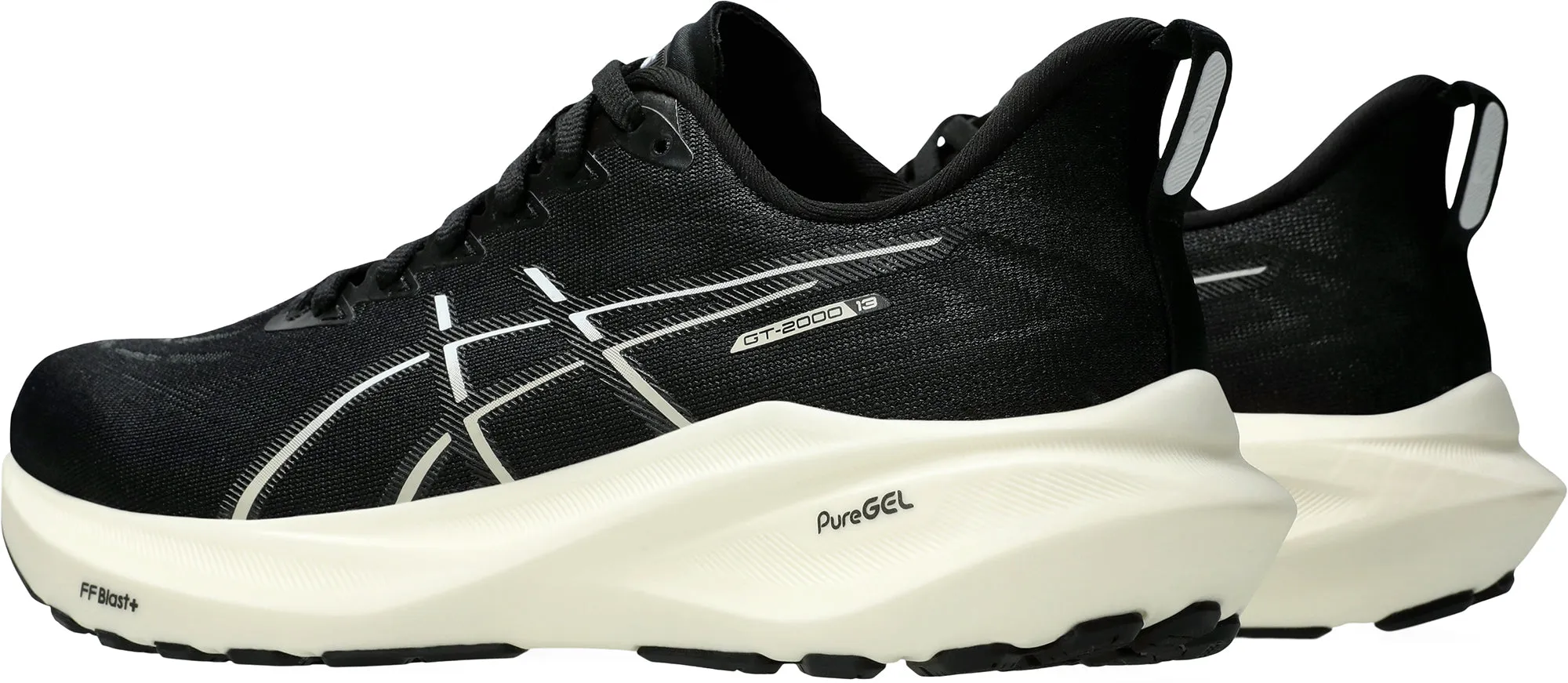 Foot Hugging Asics GT 2000 13 Womens Running Shoes - Black