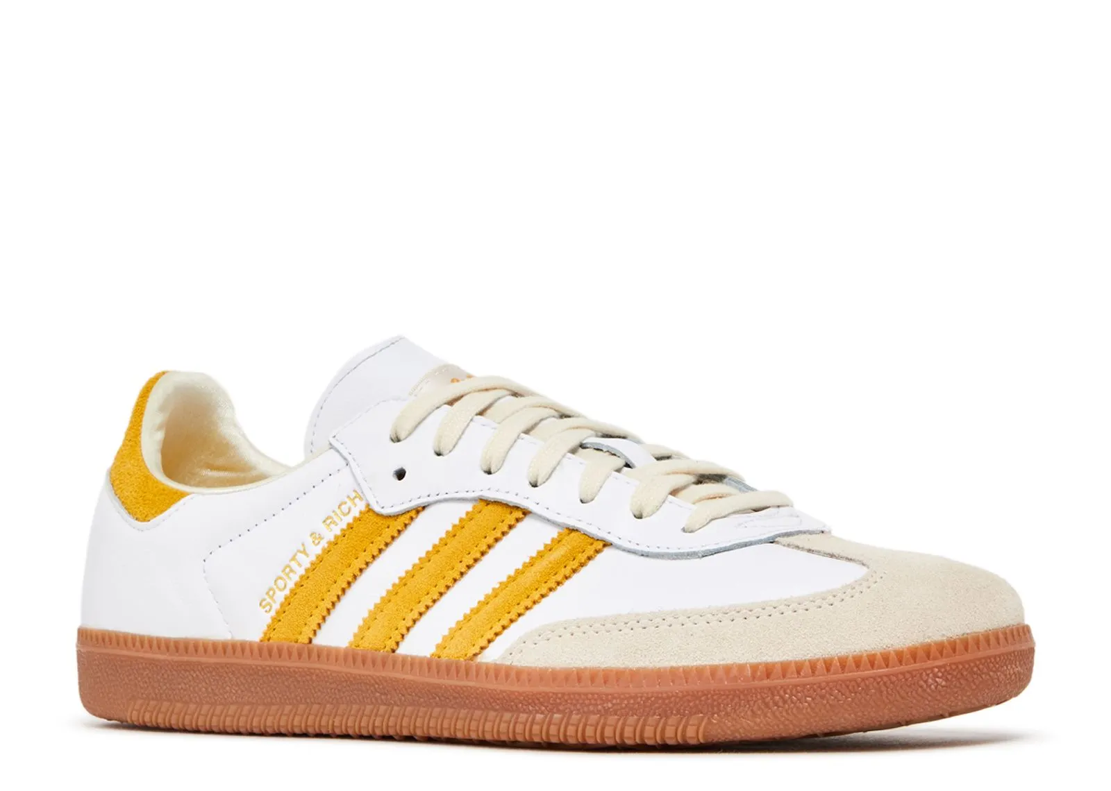 Clean Wear Adidas Samba Sporty & Rich White Bold Gold