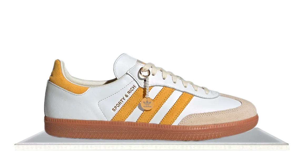 Adidas Samba x Sporty & Rich White Bold Gold Wear Light