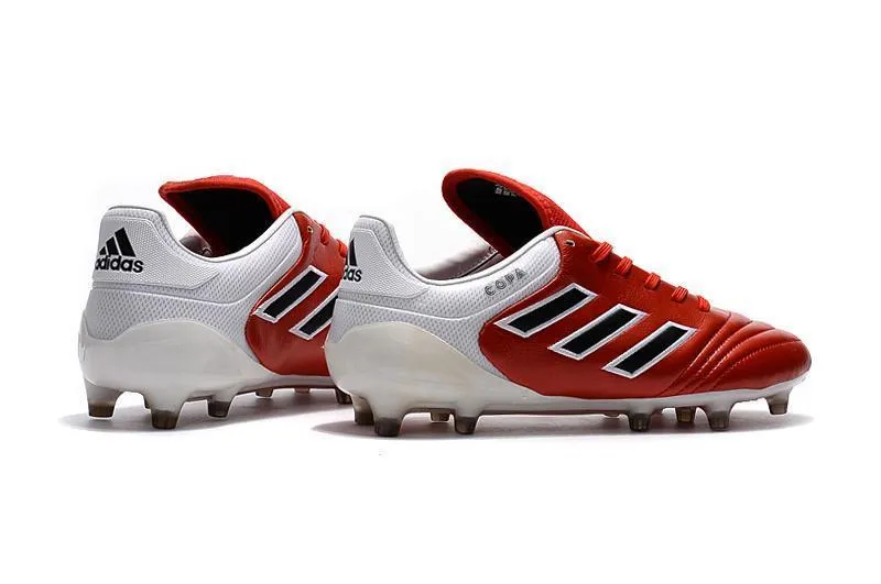 Firm Traction Adidas Copa 17.1 FG Soccer Cleats Shoes Red Black White
