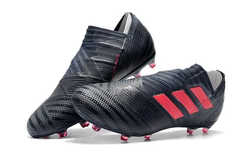 New Adidas Nemeziz Messi FG Soccer Cleats Shoes Black Red Speed Control Ball Feel
