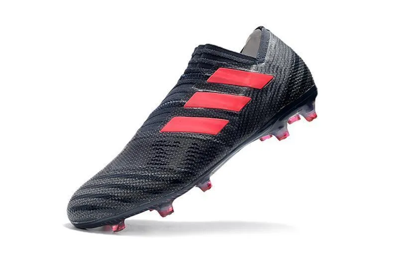New Adidas Nemeziz Messi FG Soccer Cleats Shoes Black Red Slide Stability
