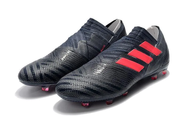New Adidas Nemeziz Messi FG Soccer Cleats Shoes Black Red Turf Ready Game Spirit