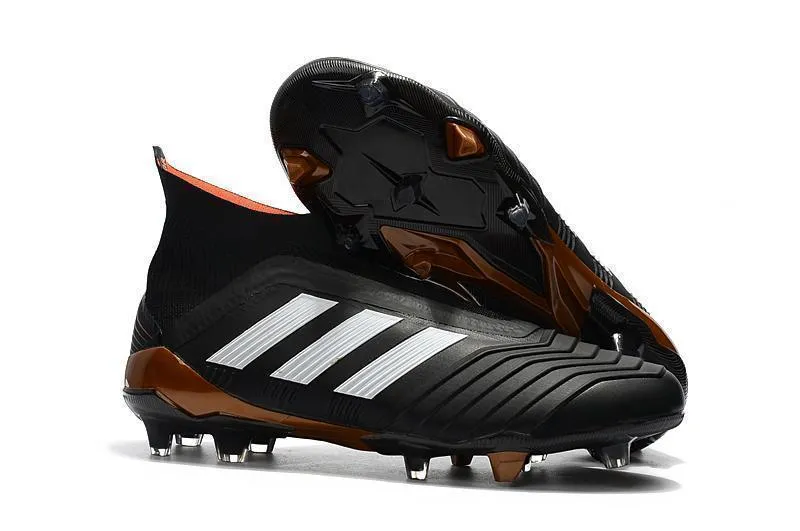 Adidas Predator 18  FG Soccer Cleats Core Black Running White Infrared Quick Entry Shock Diffusion