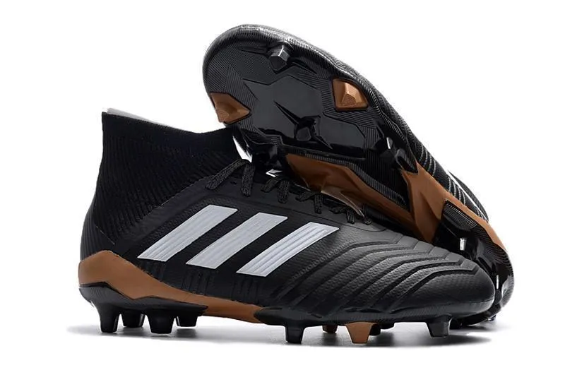 High Support Lace Closure Adidas Predator 18.1 FG Soccer Cleats Running White Infrared Black
