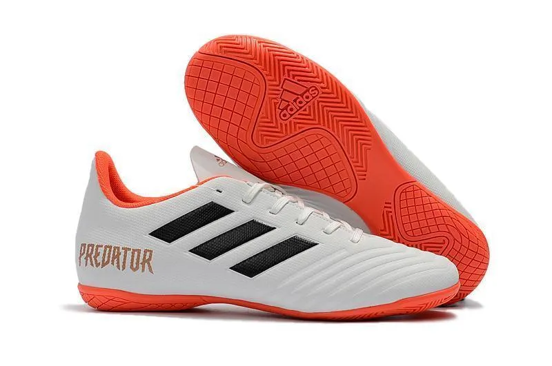 New Adidas Predator Tango 18.4 Soccer Cleats Shoes Gray Orange Black Game Formation