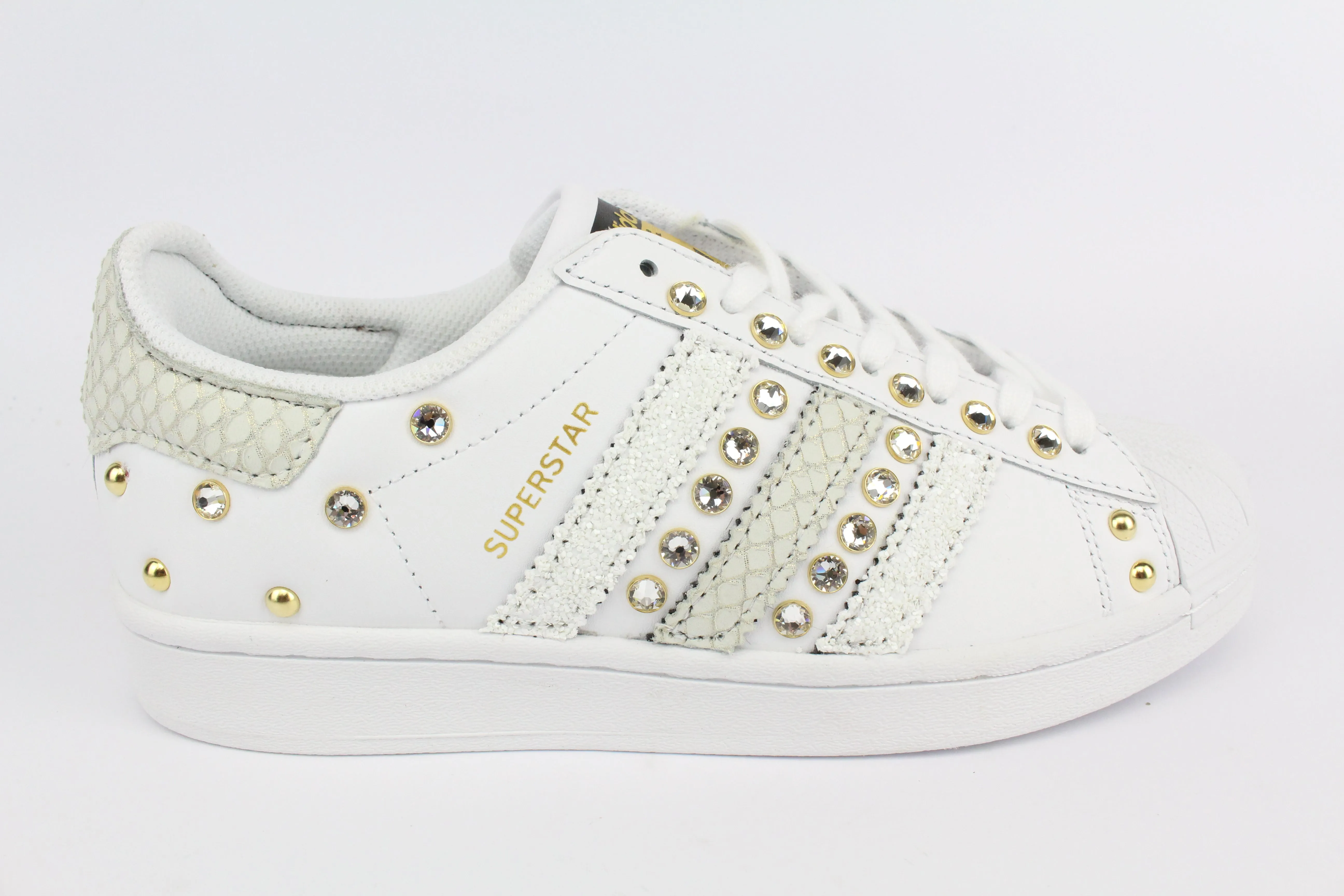 Adidas Superstar Pitone White & Strass Casual Vibe
