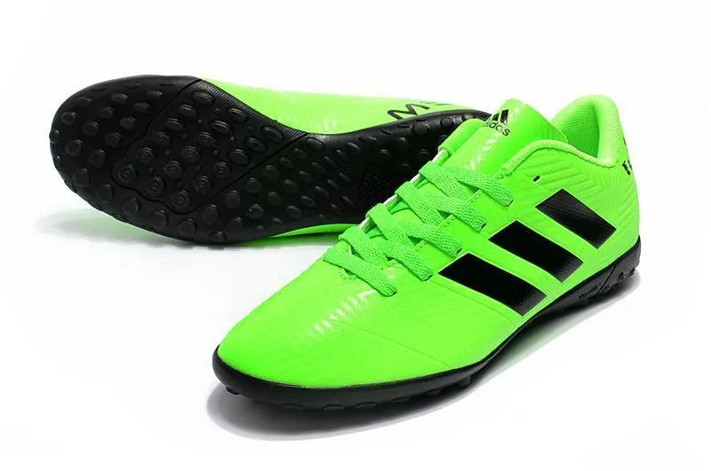 Quick Plant New Adidas Predator Tango 18.3  Messi TF Soccer Cleats Shoes Green Black