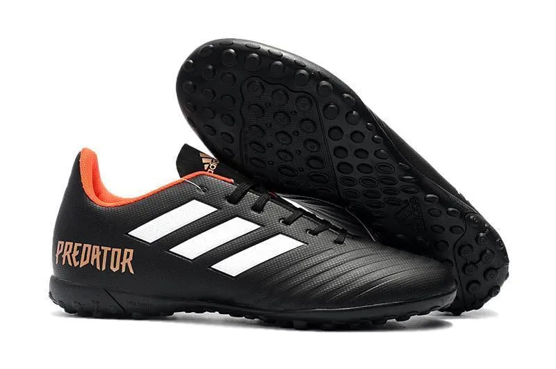 Game Ready Fit Sharp Turn New Adidas Predator 18.4 TF Soccer Cleats Shoes Black White Orange