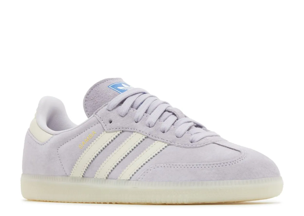 Grippy Sole Adidas Samba OG Silver Dawn Chalk