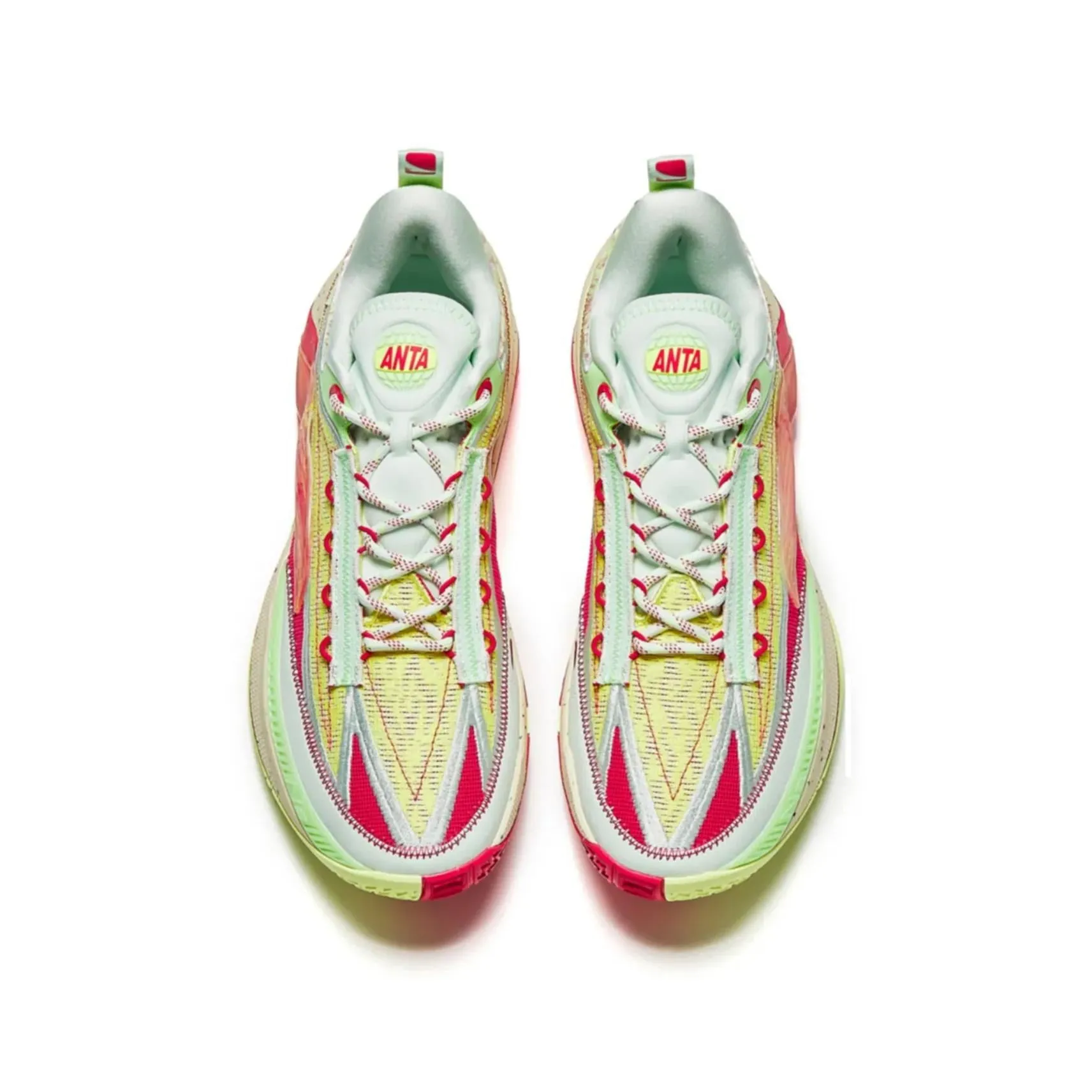 Pro Grip Shoes Responsive Midsole Technology Donte DiVincenzo x Anta Instant ZAP 1 - ESG Yellow/Red