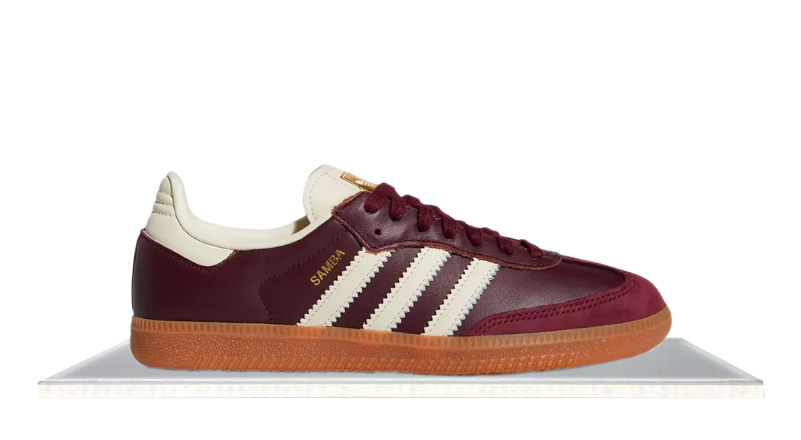 Adidas Samba Maroon Bordeaux Cream Scenic Step